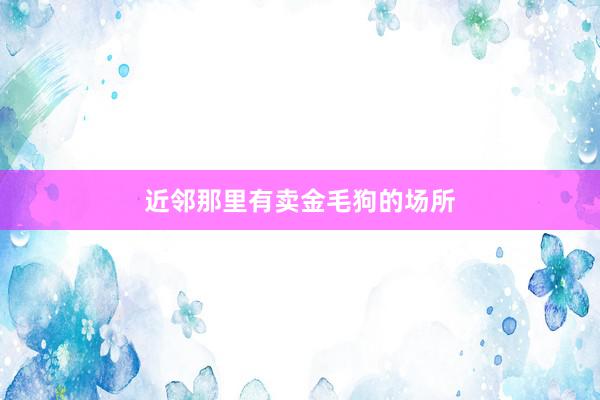 近邻那里有卖金毛狗的场所